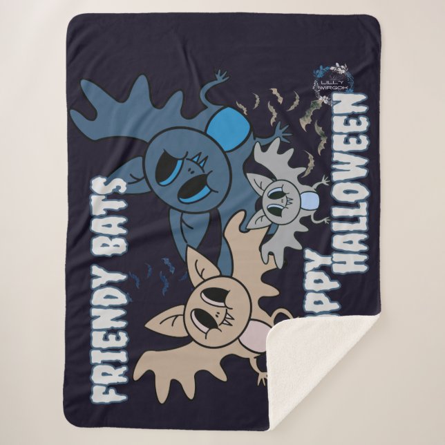 Cobertor Sherpa Bats (Frente)