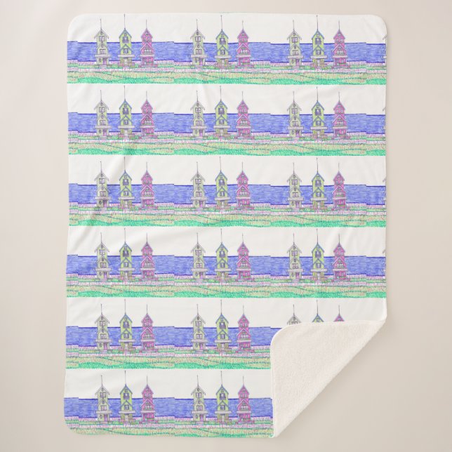 Cobertor Sherpa Beach Shack Sherpa Blanket (Frente)