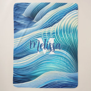 Cobertor Sherpa Beach Wave