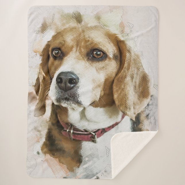Cobertor Sherpa Beagle (Frente)