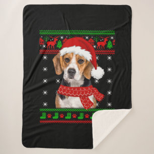 Cobertor Sherpa Beagle Dog Febre Doce Natal Puppy Dog Lover