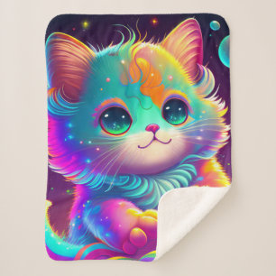 Cobertor Sherpa "Bebê gatinho"