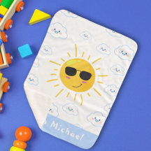 Bebê Sol e Nuvem Fofo Personalizado