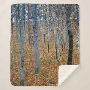 Cobertor Sherpa Beech Grove I Gustav Klimt