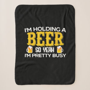 Cobertor Sherpa Beer Beer Drinker Eu Estou Segurando Um Aniversári