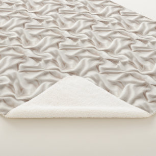 Cobertor Sherpa Bege, Creme e Marfim Neutro