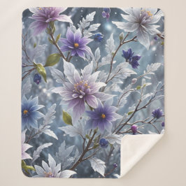 Cobertor Sherpa Beleza Maravilhosa Do Sangue De Inverno Congelado