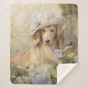 Cobertor Sherpa Belo Dachshund