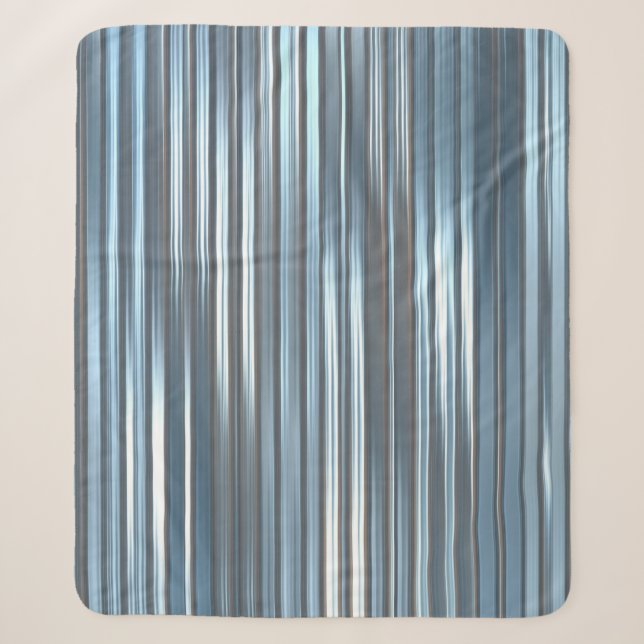Cobertor Sherpa Belo fundo azul vertical abstrato com l (Frente)
