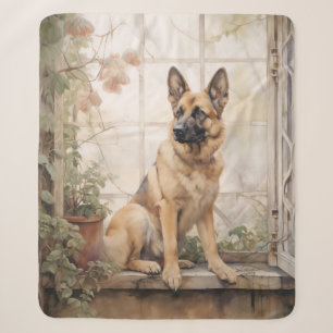 Cobertor Sherpa Belo German shepherd