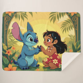 Cobertor Sherpa Beste Freunde fürs Leben – Lilo & Stitch