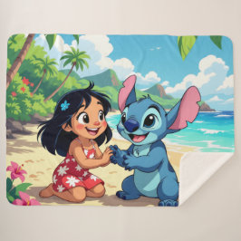 Cobertor Sherpa Beste Freunde fürs Leben – Lilo & Stitch2