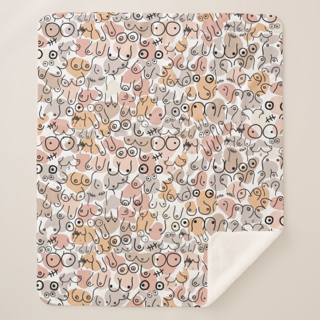 Cobertor Sherpa bestial (Frente)