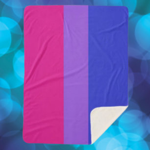 Cobertor Sherpa Bi Pride Cozy