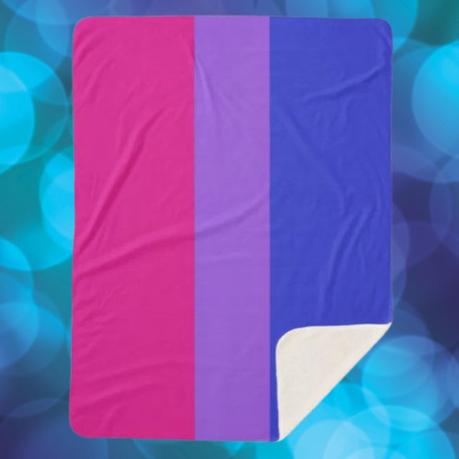 Cobertor Sherpa Bi Pride Cozy  (Criador carregado)