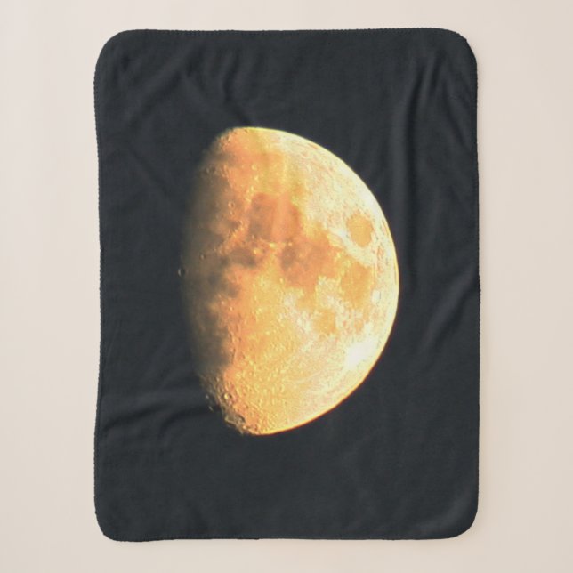 Cobertor Sherpa Big Old Moon sbcna (Frente)