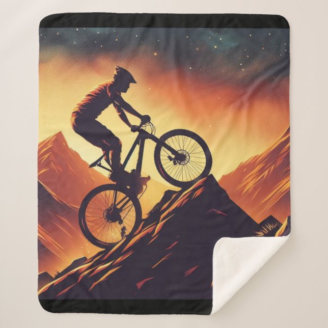 Cobertor Sherpa Bike Motivacional, Bicicleta, Ciclismo, Esporte, H (Frente)