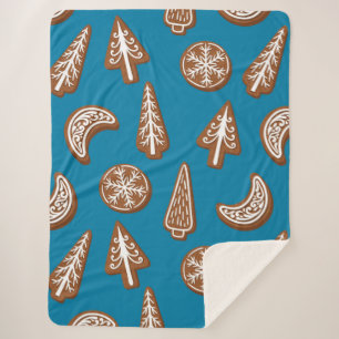 Cobertor Sherpa Biscoitos de Natal