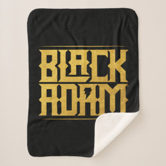 Cobertor Sherpa Black Adam Stacked Name Graphic