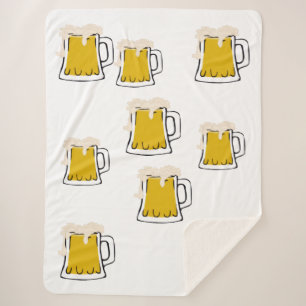 Cobertor Sherpa Blanket de Cerveja Mug