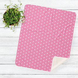 Cobertor Sherpa blanket Polka Dots nursery girl