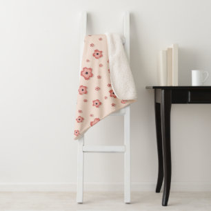 Cobertor Sherpa Blison Laranja Cor-de-Rosa Pequeno Sherpa Blanket