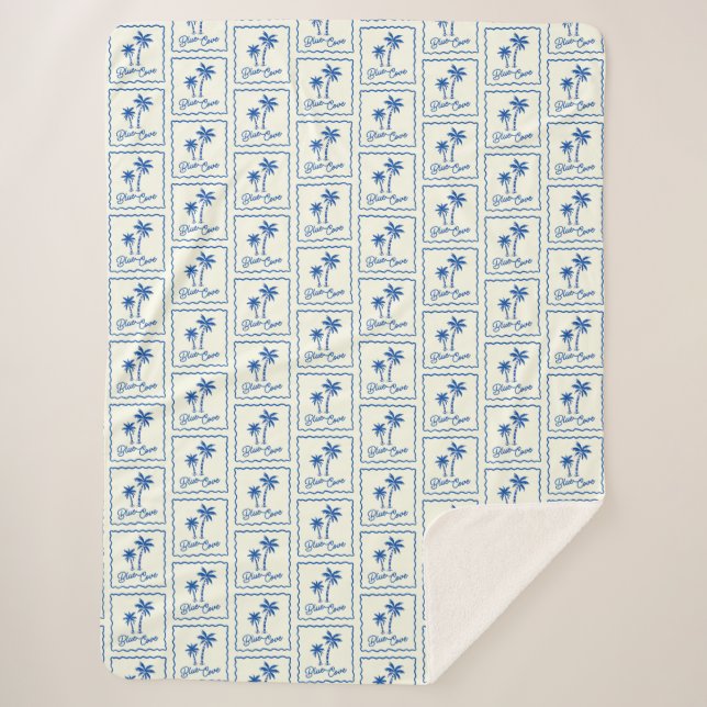 Cobertor Sherpa Blue Cove (Frente)