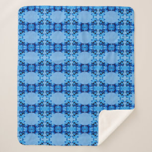 Cobertor Sherpa Blue Dye Heart Sherpa Blanket