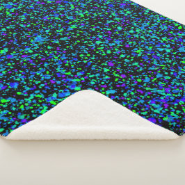 Cobertor Sherpa Blue Splatter - Sherpa Blanket