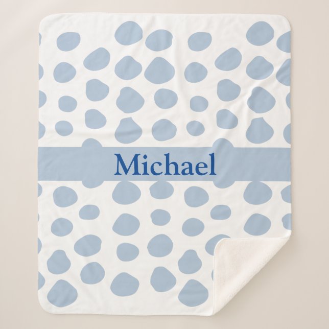 COBERTOR SHERPA BLUE SPOTS SHERPA BLANKET (Frente)