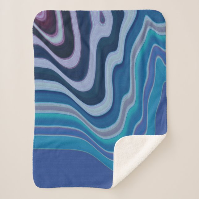 Cobertor Sherpa Blue Wave (Frente)