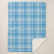 Blue White Checker Abstract Pattern