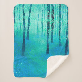 Cobertor Sherpa Bluebell Woodland