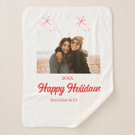 Cobertor Sherpa Boas festas de Natal