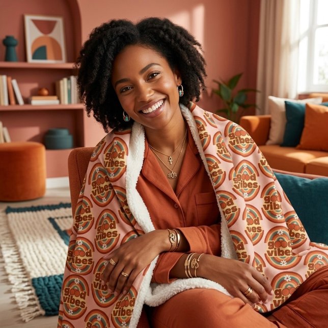 Cobertor Sherpa Boas Vibrações (Criador carregado)