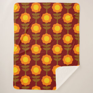 Cobertor Sherpa Boho Botanica