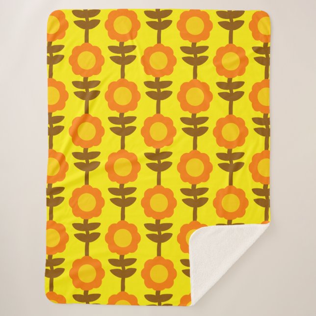 Cobertor Sherpa Boho Botanica Sherpa Blanket (Frente)