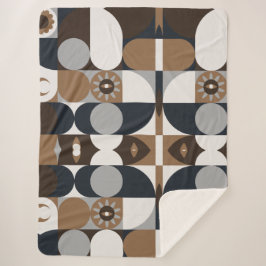 Cobertor Sherpa Boho Rústico Contemporâneo