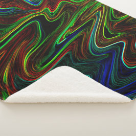 Cobertor Sherpa Bola de lã colorida enrolada, o que ela faz?