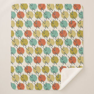 Cobertor Sherpa Bolas Coloridas do Padrão de Lã de Fios