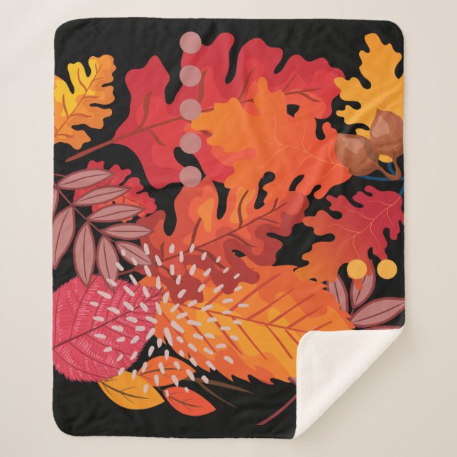 Cobertor Sherpa Bold Autumn Deixa Medley Sherpa Blanket (Frente)