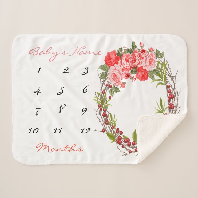 Cobertor Sherpa Boletim de Garota do Marco (Frente (Horizontal))