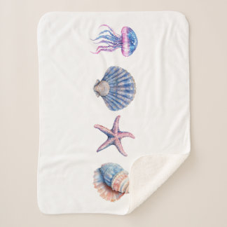 Cobertor Sherpa Boletim "Sonhos do Oceano"
