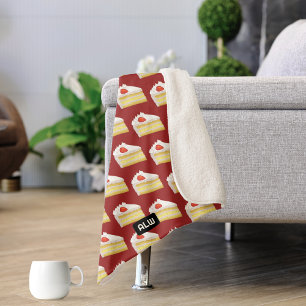 Cobertor Sherpa Bolo de aniversário - Tres Leches Manteiga Esponja