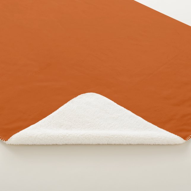 Cobertor Sherpa Bolognese/ Laranja-Ferro Escuro (3/4)