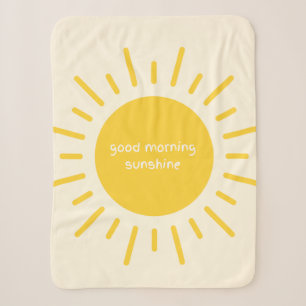Cobertor Sherpa bom dia, raio de sol