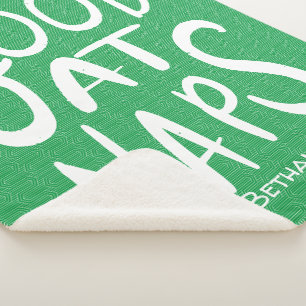 Cobertor Sherpa Bom Em Naps - Sherpa Blanket Verde