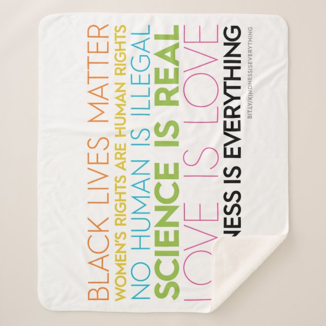 Cobertor Sherpa #BondadeÉTudo Sherpa Blanket (branco) (Frente)