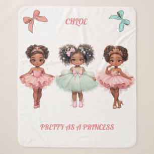 COBERTOR SHERPA "BONITO COMO PRINCESA" PERSONALIZADO