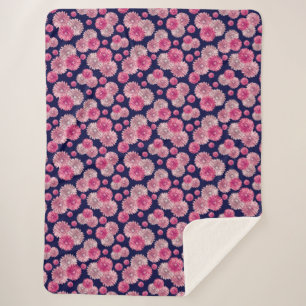 Cobertor Sherpa Bonito Gerbera Daisy Flowers Soft